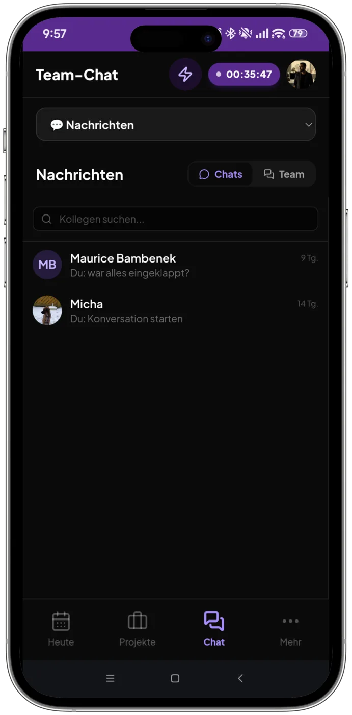 Mitarbeiter-App
