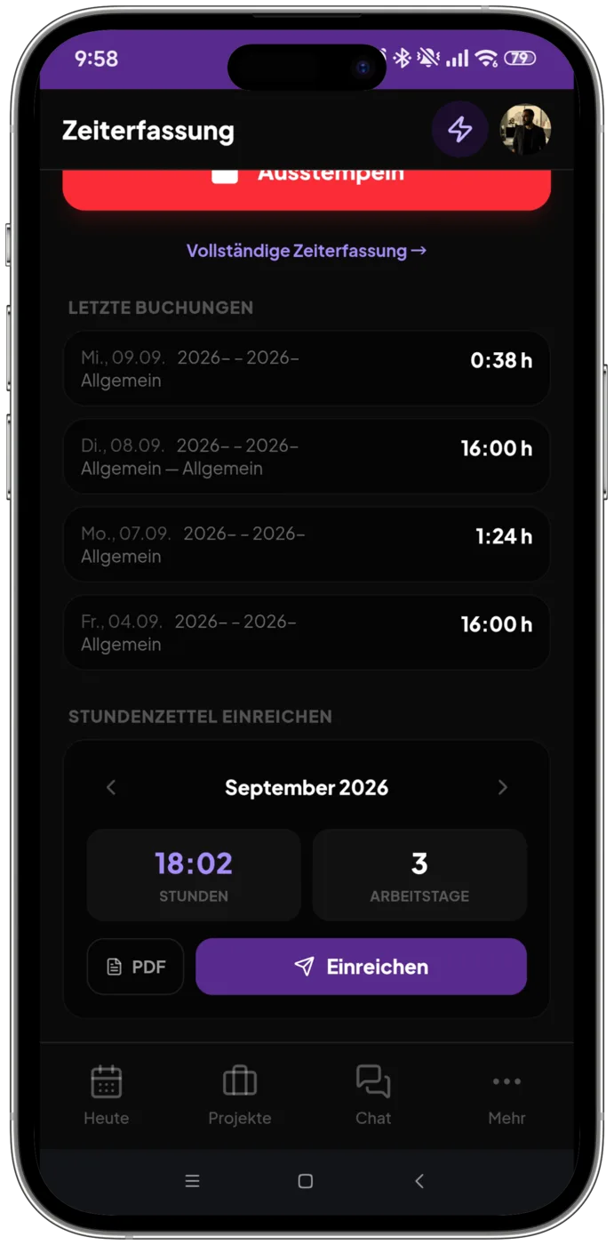 Mitarbeiter-App